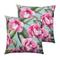 Evans Lichfield Orchids Cushions (twin Pack) - Blue - One Size | Evans Lichfield Sale | Discount Designer Brands