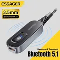 Essager 2-in-1 Ricevitore Audio Bluetooth Trasmettitore Wireless Bluetooth 5.1 Adattatore Audio AUX da 3,5 mm Stereo per Auricolari TV Auto