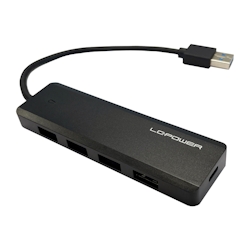 LC-Power LC-HUB-U3-4-V2 4xUSBA 1XUSB-C Black retail Image