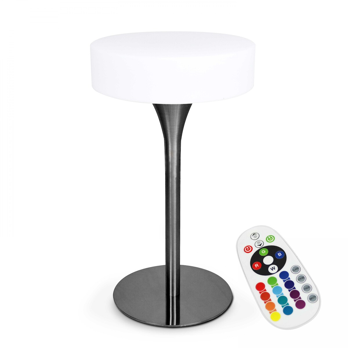 Oviala Business Wiederaufladbarer, leuchtender LED-Stehimbiss - Oviala Image