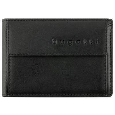 Bugatti Super Slim Geldbörse RFID Schutz Leder 10 cm schwarz Schwarz Herren Image