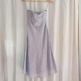 J. Crew Dresses | J Crew Women's Blue Long Strapless Dress 100% Cotton | Color: Blue | Size: 4
