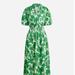 J. Crew Dresses | J Crew Smocked-Waist Short-Sleeve Maxi Dress In Greenhouse Floral Size Small | Color: Green/White | Size: S