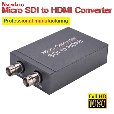 SDI to HDMI HDMI to SDI Converter Adapter Mini 3G HD SD-SDI Video Micro Converter with Audio Auto