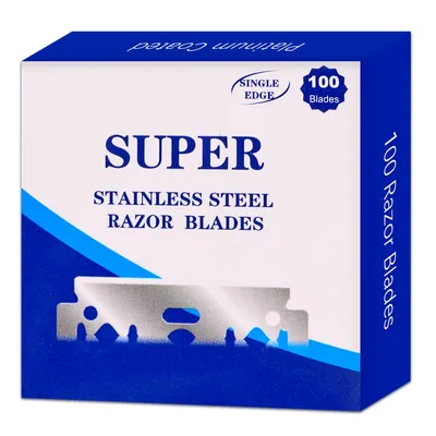 100pcs Razor Blades Stainless Steel Safety Razor Blades For Shaving Razor Replace Men Shaver Barber