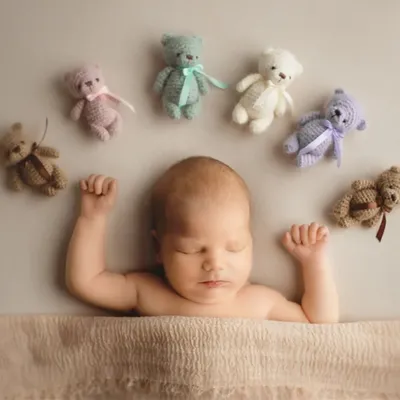️CYMMHCM Newborn Photography Accessories Cute Mini Teddy Bear Doll Baby Photo Props Studio Infant Shoot Decoration Fotografia
