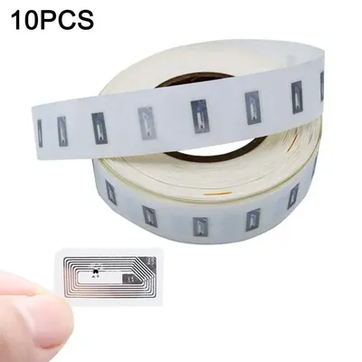 10Pcs NFC Chip Ntag213 Sticker Wet Inlay 11x21MM 13.56MHz Label Tag 213 Anti-counterfeiting Label