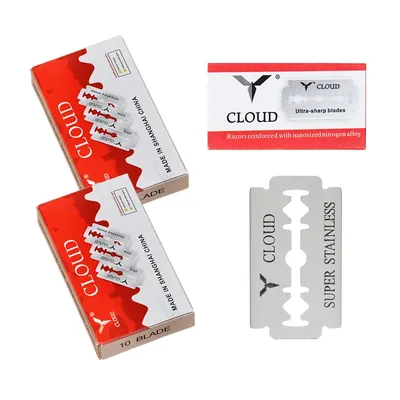 Meisha 10/20/50pcs Double Edge Razor Blade Stainless Steel Razor Blades Men Shaving Razor Shaver