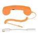 Cell Phone Handset USB C Radiation Proof Vintage Phone Handset with 3.5 Mm Socket for Smartphone Orange