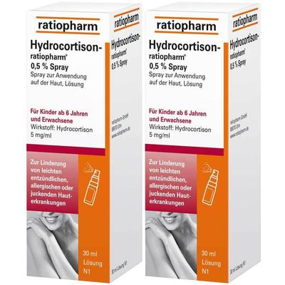 Hydrocortison Ratio 0.5% Doppelpack 2x30 ml Spray Image