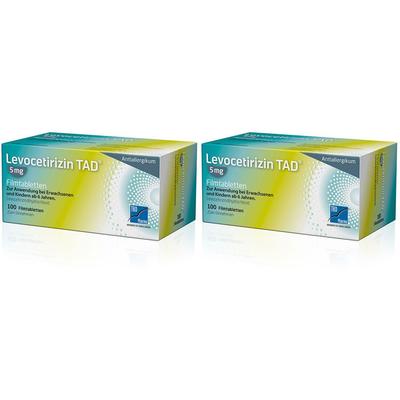 Levocetirizin TAD 5MG FTA Doppelpack 2x100 St Filmtabletten Image