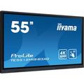 iiyama TE5512MIS-B3AG visualizzatore di messaggi Design chiosco 139.7 cm (55") LCD Wi-Fi 400 cd/m² 4K Ultra HD Nero Touch