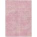 Pink 120 x 96 x 0.19 in Area Rug - Addison Rugs Machine Washable Indoor/Outdoor Chantille ACN1018 Polyester | 120 H x 96 W x 0.19 D in | Wayfair