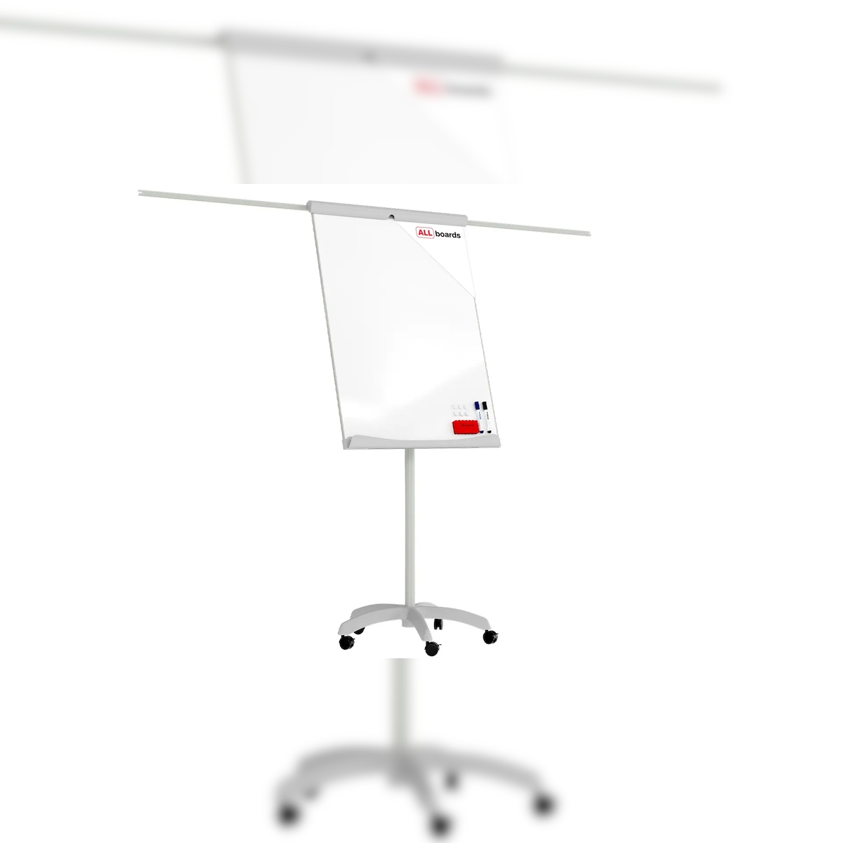 ALLboards Flipchart 100x70 cm, Mobil mit Seitenarmen Image