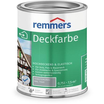 Remmers - Deckfarbe fenstergrau (ral 7040), 0,75 Liter, Deckfarbe für innen und außen, Image