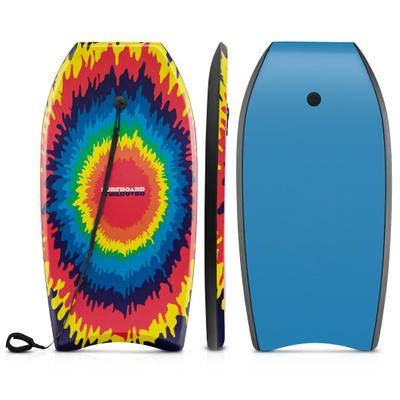 Costway 33/37/41 Inches Lightweight Body Board Boogie Board with EPS Core XPE Deck HDPE Bottom Multicolor3-M