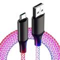 Cavo di ricarica multiplo 66W 3,9 piedi Da USB A a USB C Da USB C a USB C 2.1 A Cavo di ricarica Ricarica veloce Trasferimento dati elevato Nylon intrecciato 3 in 1 Morbido al tatto Per iPad Samsung