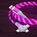 Cavo LED Flow Rapido 3a: tripla USB per sincronizzazione Lightning carica: potenza 10-20 W, compatibilità universale ABS durevole
