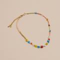 Lucky Brand Beaded Charm Necklace - Women's Ladies Accessories Jewelry Necklace Pendants in Gold