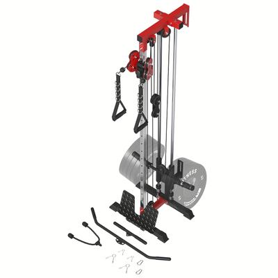 Cable Crossover Machine Home Gym, Lat Pull Down Machine With 18 Positions Dual Pulley System For Home Gym Equipment