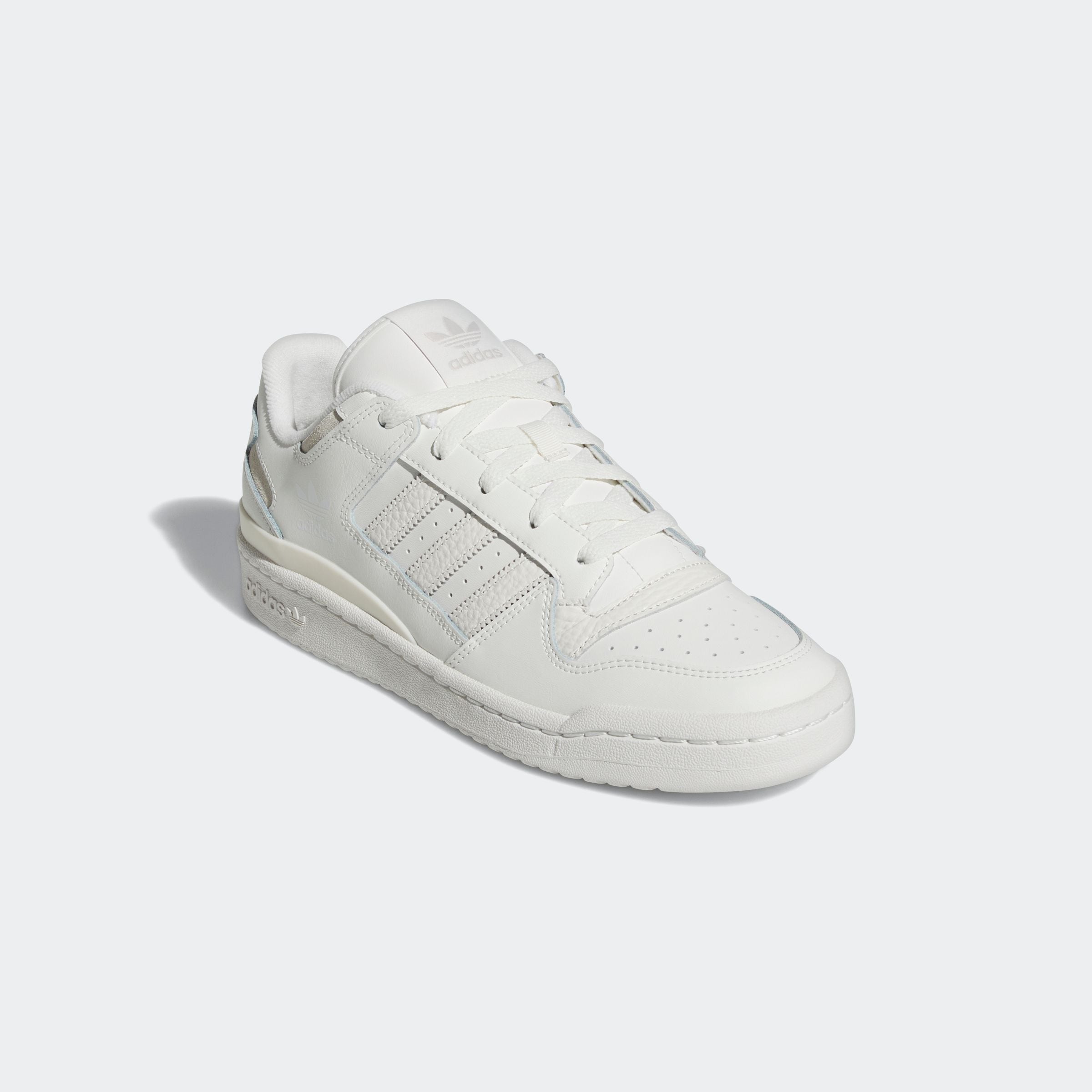 Sneaker ADIDAS ORIGINALS "FORUM LOW CL", Herren, Gr. 44, weiß (core weiß, cloud weiß, grau one), Baumwolle, Schuhe Sneaker