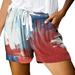 JHLZHS Nude Shorts Ladies Casual Drawstring Shorts Summer Elastic Belt Shorts Pockets Shorts for Women Gym People Shorts for Women Denim