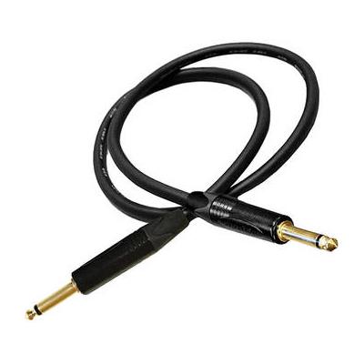 Canare GS-6 Guitar Cable with Neutrik Straight Plug Connectors - 10' (Black) CAGS6TSTS10