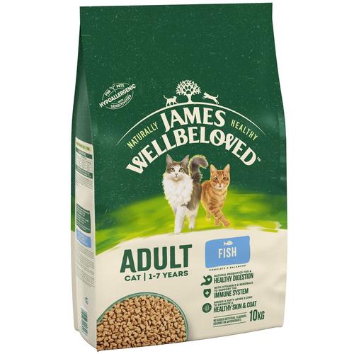 2x10kg James Wellbeloved Adult Cat Hypoallergenic Fisch & Reis Katzenfutter trocken