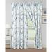 Winston Porter Chaille Printed Floral Window Curtain Set in Blue;white;gray | 60" W X 84" H | Wayfair BE2B303844BA4A5DAC419A2BA38605DF