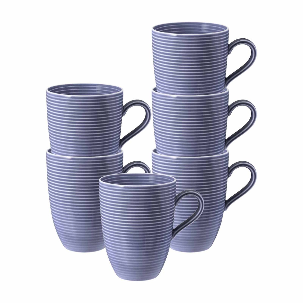 Seltmann Weiden Beat Color Glaze Kaffeebecher 350 ml 6er Set Fliederblau Image