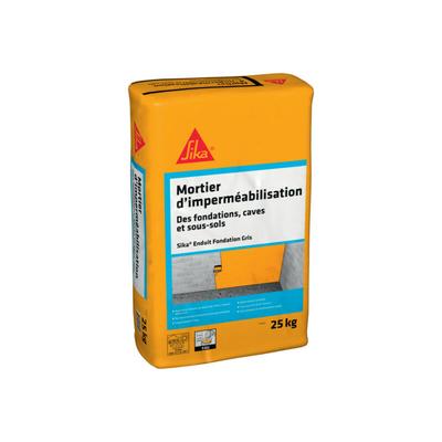 Sika - Abdichtungsputz für Fundamente, Keller und Untergeschosse Fundamentputz - Grau - 25kg Image