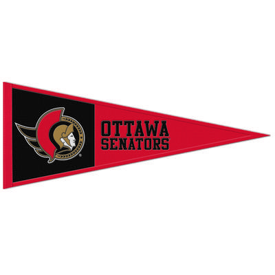 WinCraft Ottawa Senators 13" x 32" primärer Logo-Wimpel aus Wolle Image