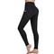 Damen Strumpfhosen Leggins Dunkelgray Marineblau Schwarz Mittlere Taillenlinie Basic Sport Yoga Fitness Fitnessstudio Mikro-elastisch Knöchellänge Bauchkontrolle Einfarbig XS S M L XL / Übergröße