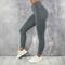 Damen Strumpfhosen Leggins Dunkelgray Marineblau Schwarz Mittlere Taillenlinie Basic Sport Yoga Fitness Fitnessstudio Mikro-elastisch Knöchellänge Bauchkontrolle Einfarbig XS S M L XL / Übergröße