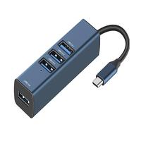 USB-Expander 4-in-1 3.0-Hub-Splitter Typ C 100 Megabit Netzwerkkarte Notebook Ein Drag Vier Expander