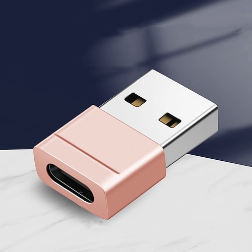 USB zu Typ-C Konverterkopf Handy Computer Auto Ladedatenkabeladapter Image