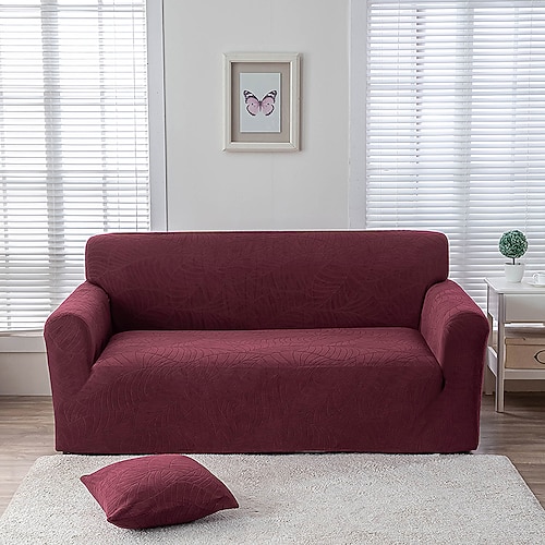 wasserabweisender Waffel-Sofabezug 1/2/3/4-Sitzer-Sofabezug für Wohnzimmer elastischer L-förmiger Ecksofabezug Couchbezug Image