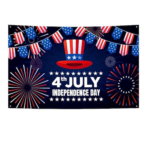 Wandteppich US 4. Juli Unabhängigkeitstag Outdoor Flagge Adler Freiheit Outdoor Banner Flagge Terrasse Garten Heimdekoration rot weiß blau Image