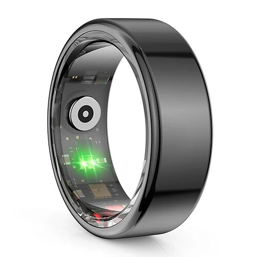 NEUER R02 Smart Ring Multifunktionaler Schritt-Health-Tracker Herzfrequenz-Blut-Sauerstoff-Monitor Wasserdicht Männer Frauen Schlaf Fitness Valentinstagsgeschenk Image