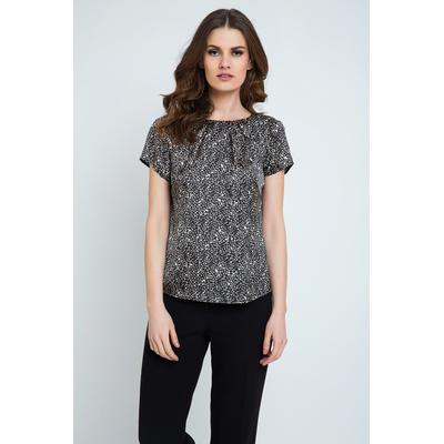 Kurzärmeliges Satin-Viskose-Top von Conquista Fashion Image