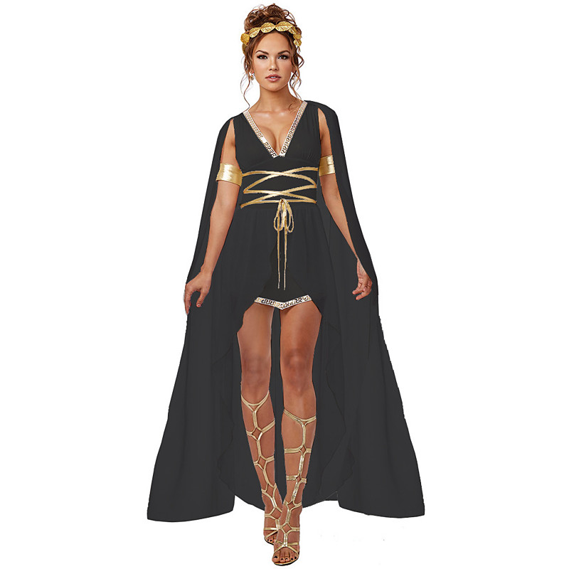 Retro Vintage Ancient Greek Ancient Rome Dress Cosplay Costume Outfits Venus Greek Goddesses Fancy Dress Women's Walpurgis Night Halloween Carnival Masquerade Party / Evening Bachelorette Party