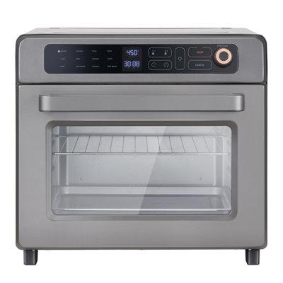 VEVOR 12-IN-1 Air Fryer 1700W Toaster Oven Stainless Steel in Gray | 14.6 H x 16.1 W x 15.9 D in | Wayfair KQZKX25L1800WFCLWV1