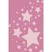 Pink 217 x 119 x 0.4 in Area Rug - Isabelle & Max™ Swett Area Rug w/ Non-Slip Backing Polyester/Cotton | 217 H x 119 W x 0.4 D in | Wayfair