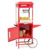 8 OZ Popcorn Machine with Cart, Old Fashion Movie Theater Style- Red