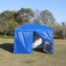 10x 10Ft Outdoor Pop Up Gazebo Canopy Tent Removable Sidewall with Zipper with 4 Sidewalls,2 Sides With Window