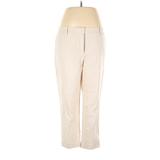 Ann Taylor LOFT Dress Pants - High Rise: Ivory Bottoms - Women's Size 14