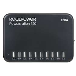 RealPower Power Station 120W 10 USB-Ports Image