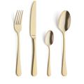 Set di posate da 24 pezzi in rivestimento in acciaio inox oro