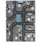 Tappeto per bambini grigio azzurro bianco strada 160x220cm