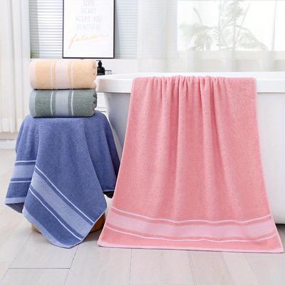 TEMU 1pc Cotton Bath Towels, Soft Absorbent And Quick-drying Bathroom Towels, Beach Towels, Sofa Blankets, Hotel Bath Towels, Bathroom Supplies